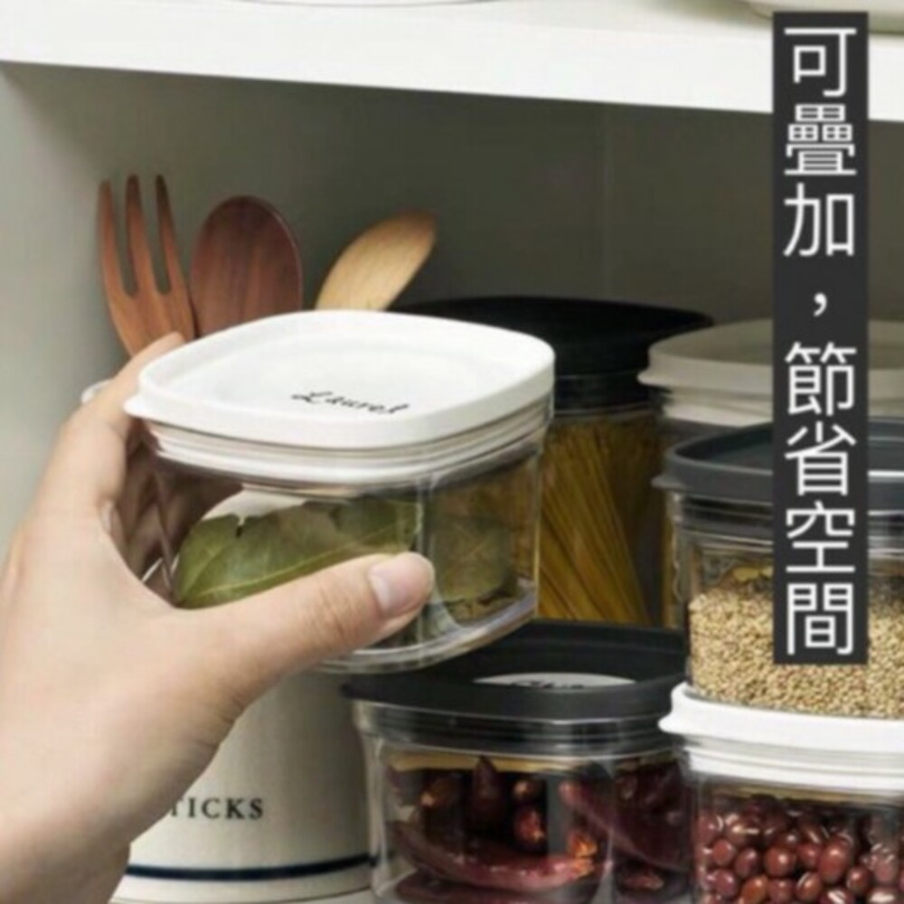 【現貨】日本製食品罐 inomata 透明密封罐 透明塑膠罐盒 收納罐 保鮮罐 可疊加密封盒 收納儲物罐 圖片