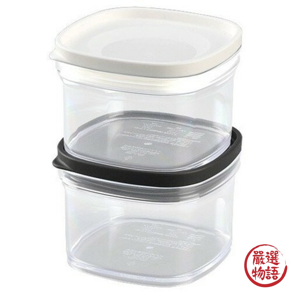 日本製食品罐 inomata 透明密封罐 透明塑膠罐盒 收納罐 保鮮罐 可疊加密封盒 收納儲物罐-圖片-8
