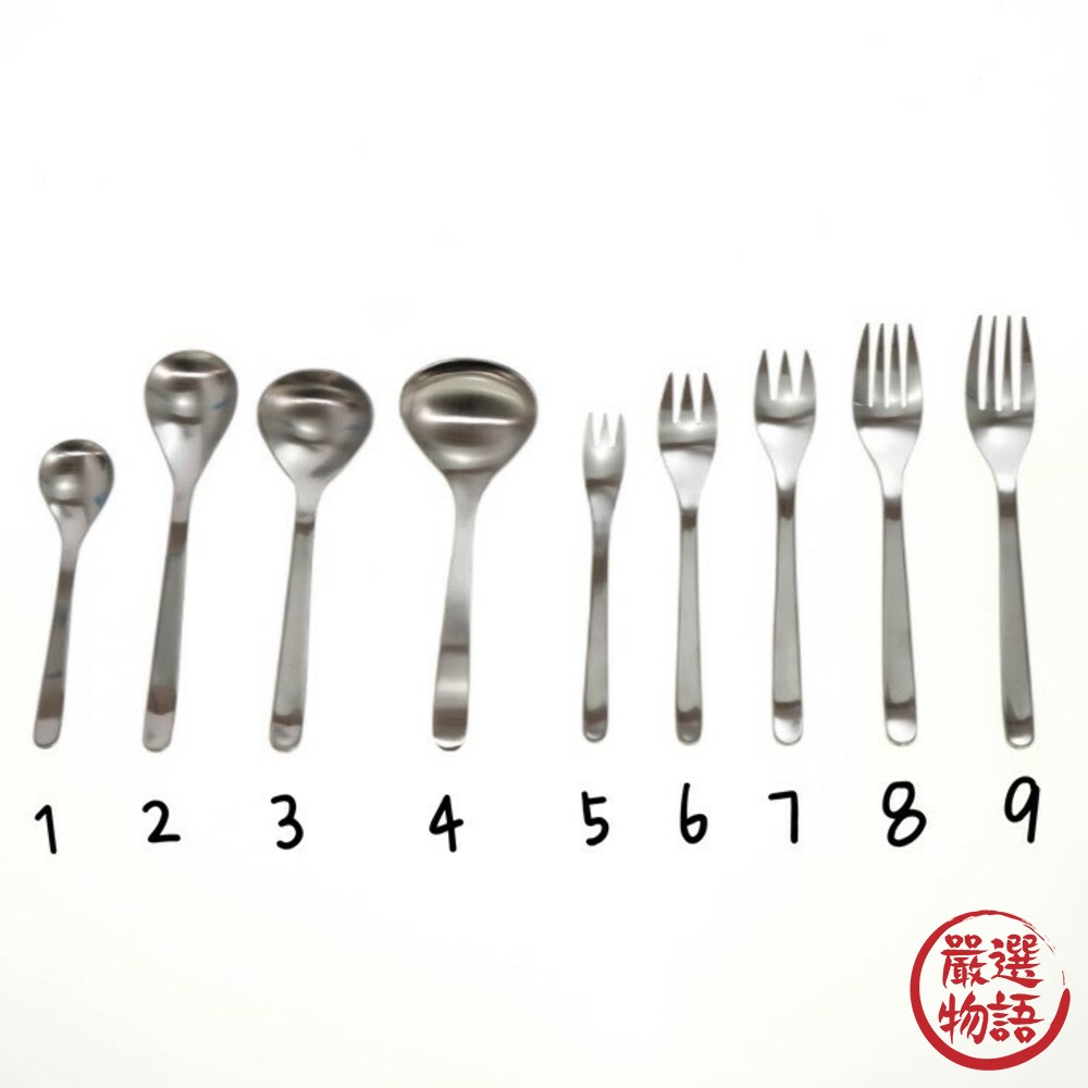 日本製柳宗理 不鏽鋼餐具 湯匙 叉子 茶勺 餐刀 甜點叉 餐叉 寬湯勺 西餐餐具 125系列-thumb