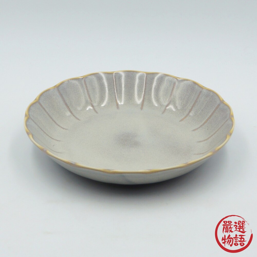 日本製美濃燒 輪花皿 22cm 咖哩盤 釉變 菜盤 沙拉盤 大盤 輪花盤 深盤 餐盤 主菜盤 湯盤-圖片-5