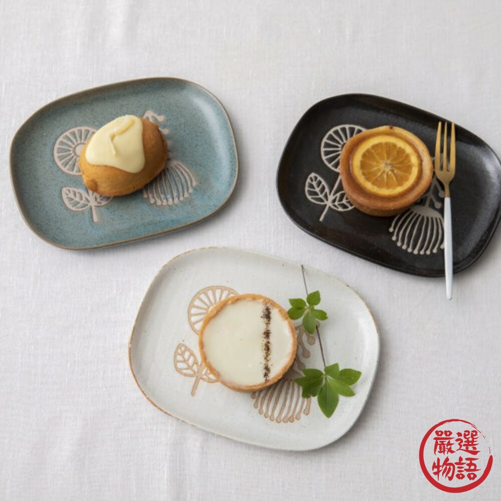 日本製HANAtoHA 瀨戶燒 花朵 蒲公英 大盤/中盤 日式 餐盤 盤子 陶瓷 餐具 水果盤-圖片-5