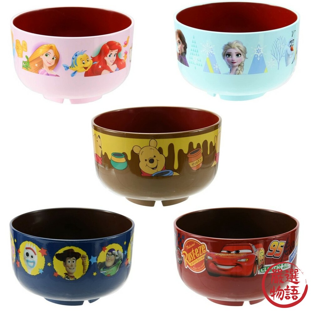 日本製兒童迪士尼抗菌碗 耐熱 可微波 山中漆器 餐碗 兒童餐具 味增湯碗 兒童碗 湯碗 碗 日式碗-圖片-7