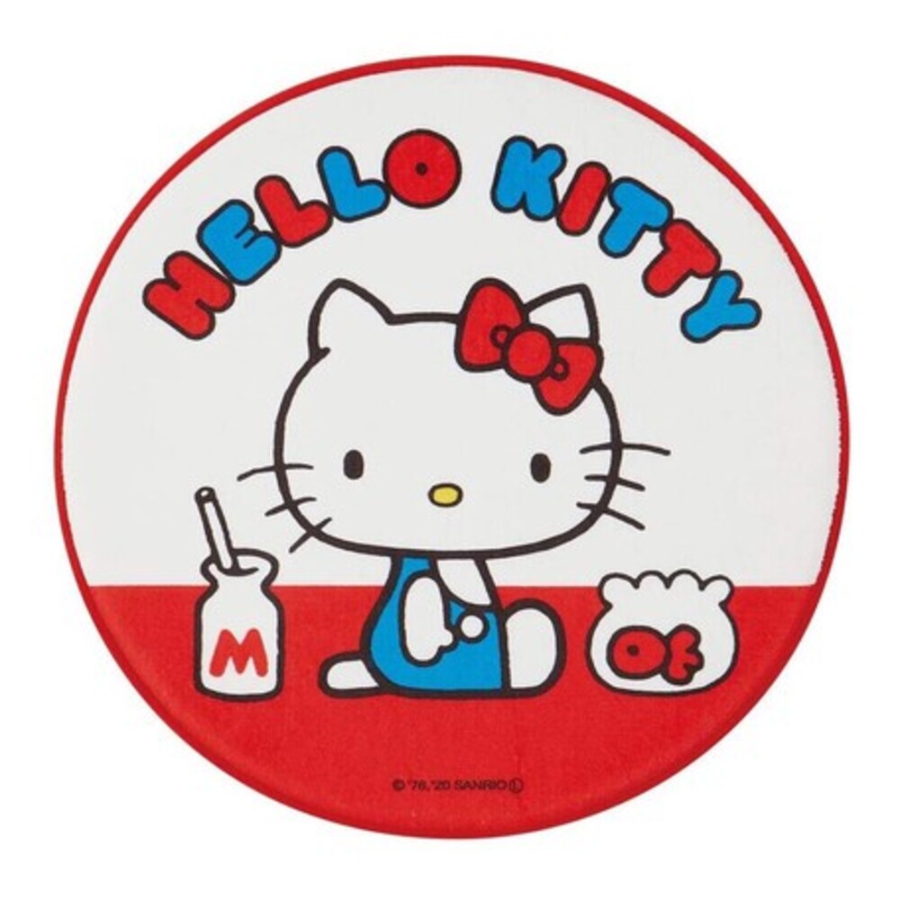 【現貨】可愛卡通圓形地墊 哆啦A夢/ Hello Kitty 椅墊 地毯 毯子 居家裝飾