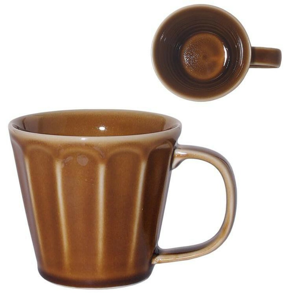 【現貨】日本製美濃燒馬克杯 MEBOLE 咖啡杯 水杯 杯子 茶杯 把手 陶瓷 馬克杯 餐具 復古典雅 圖片