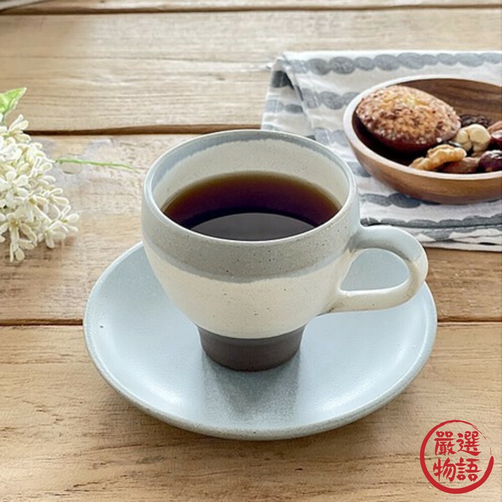 日本製美濃燒歐式杯碟組 莫蘭迪色 咖啡杯 馬克杯 碟子 小盤 下午茶 質感餐具 餐具 餐廳 咖啡廳-thumb