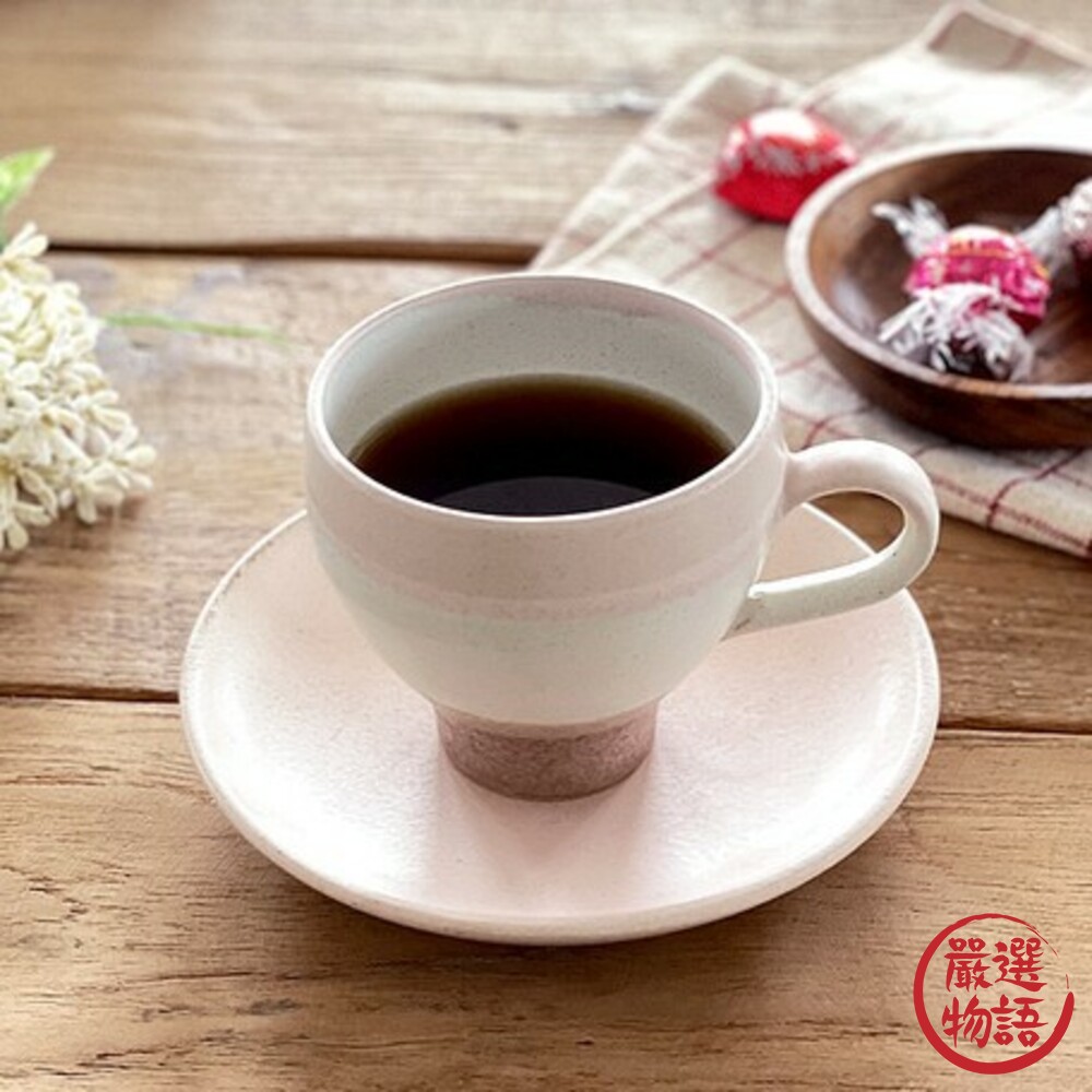 日本製美濃燒歐式杯碟組莫蘭迪色咖啡杯馬克杯碟子小盤下午茶質感餐具餐具餐廳咖啡廳