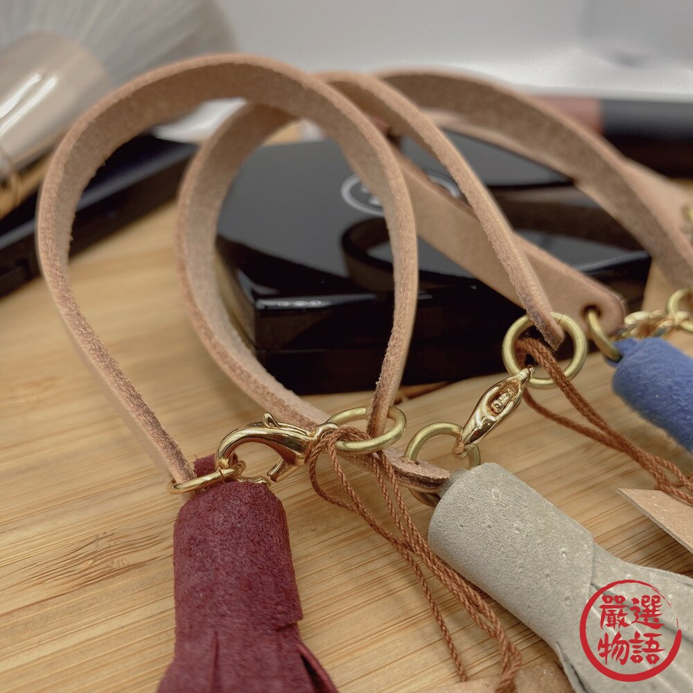 日本製麂皮流蘇皮製手鍊 ins日本設計Cheer手工編織皮革手環 閨蜜飾品-thumb