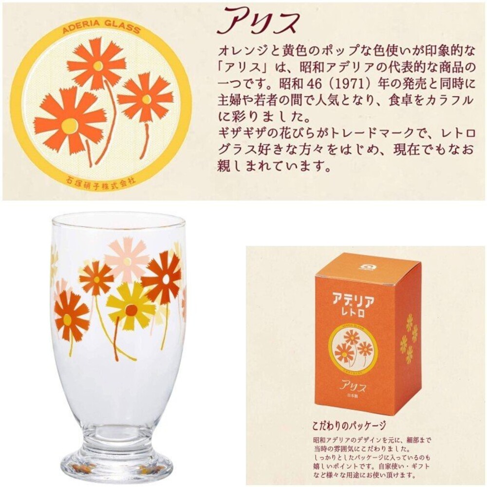 【現貨】日本製 石塚硝子 玻璃杯 聖代杯 335ml ADERIA 昭和復古 飲料杯 懷舊 復古風