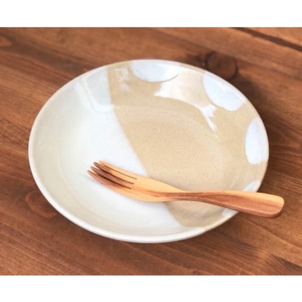 【現貨】日本製 圓點咖哩盤 兩掃可選 陶盤 碗盤 陶器 陶瓷餐盤 盤子 日式餐盤 日式料理 日式餐廳 圖片