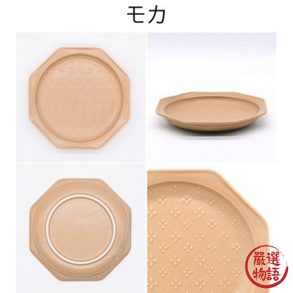 日本製美濃燒甜點盤 小花浮雕八角盤15.5cm ins風 餅乾盤 蛋糕盤 小碟子 廚房餐具 質感餐具-圖片-6