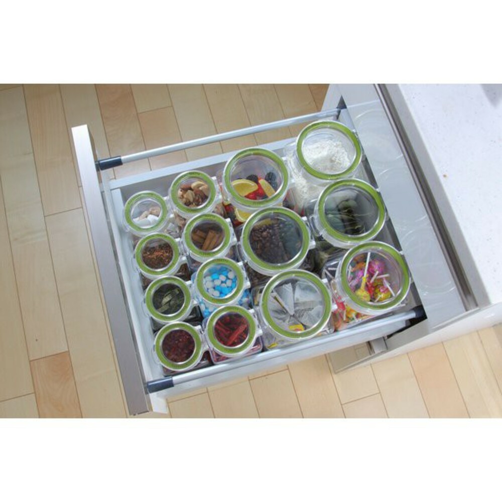 【現貨】日本製透明密封收納儲存罐 1.1L/500L TAKEYA 儲物罐 密封罐 收納罐 角型 圖片
