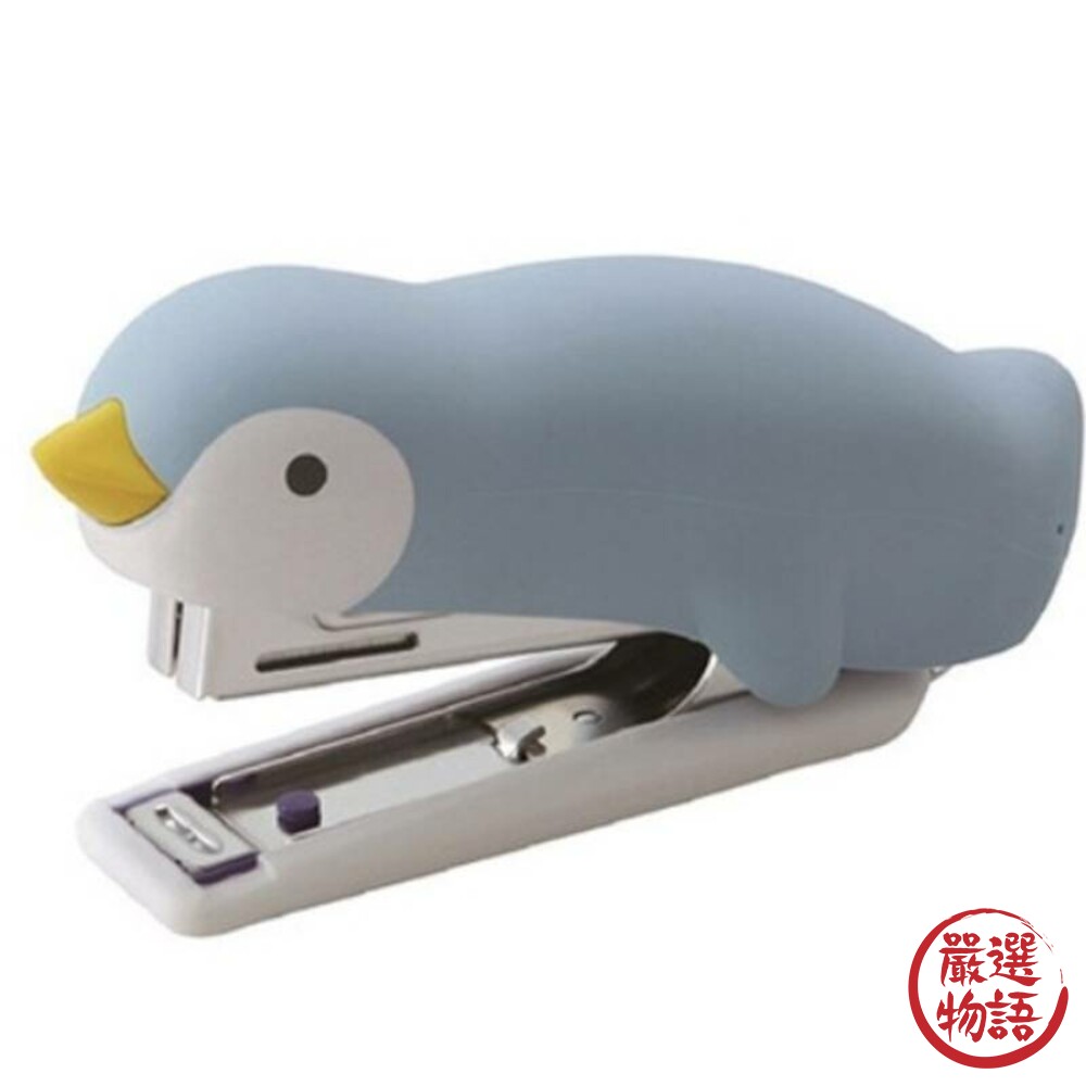 Max動物釘書機 北極熊/企鵝 矽膠釘書機 文具 辦公桌舒壓 釘書機 美克司 日本文具-圖片-2
