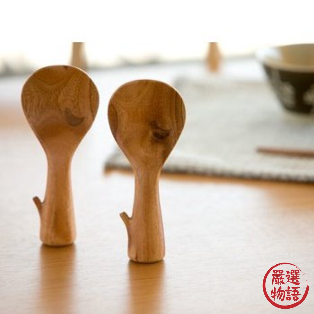 SF-015415-木質站立飯匙 飯匙 飯勺 日式飯勺 立式飯匙 木質餐具 湯匙 耐熱 不變形 天然木材