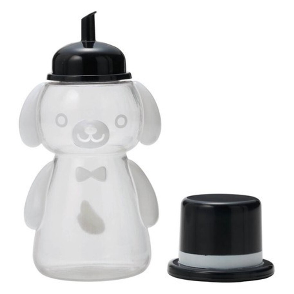 【現貨】紳士熊醬料瓶 醬油瓶 調味料罐 防塵蓋 衛生 液體調味料瓶 熊 調味容器 油瓶 透明罐
