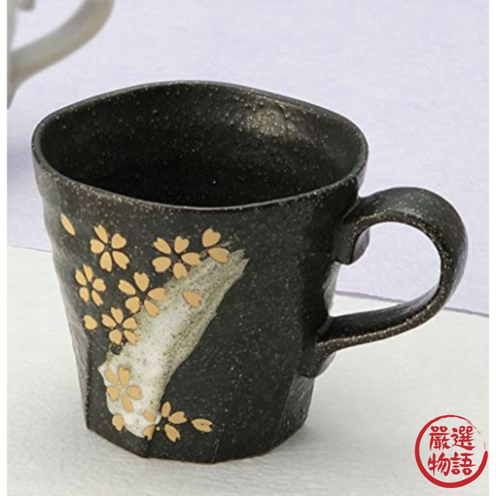 日本製美濃燒對杯 櫻花 馬克杯 杯子 水杯 日本陶瓷杯 情侶 禮物 和風 日式-thumb