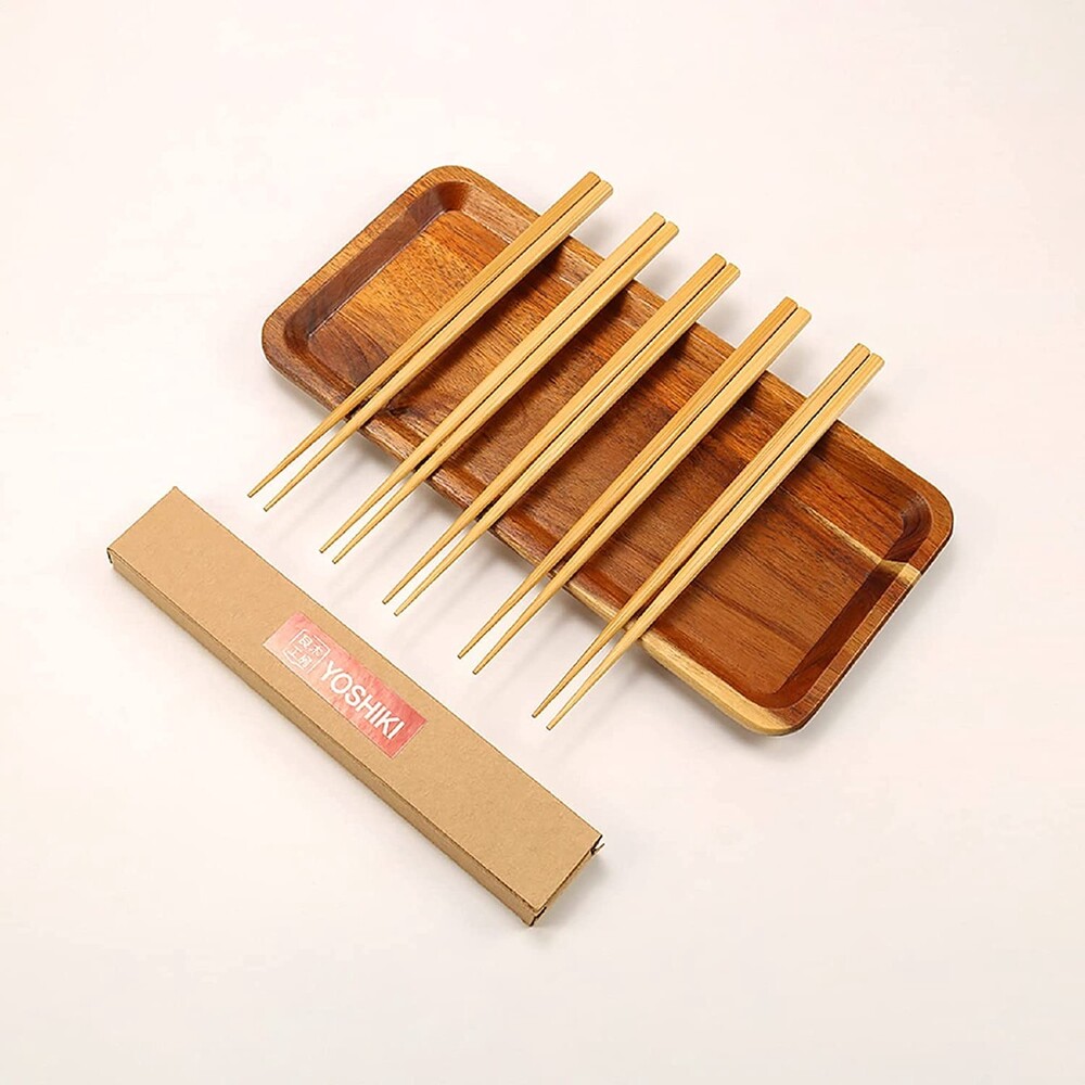【現貨】良木工房筷子 22.5cm 5雙組 竹筷 環保筷 餐具 竹製筷 簡約和風 客用筷子 盒裝
