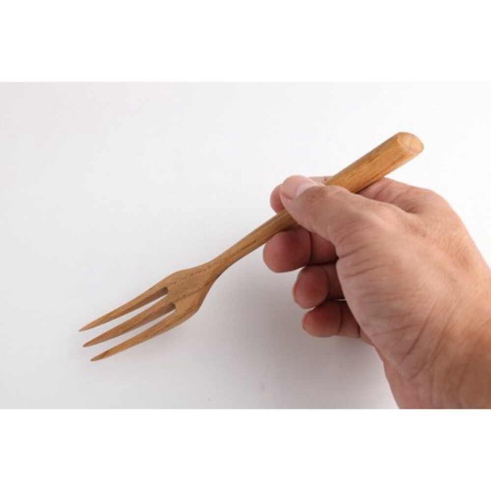 SF-015690-【現貨】日本製 板栗木叉子 天然木 餐具 木叉 湯匙 木質餐具 水果叉 沙拉叉 日式 質感餐具 攪拌叉