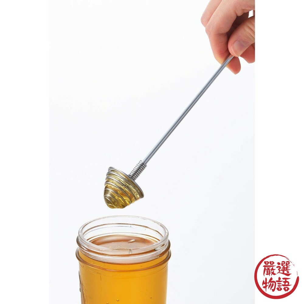 日本製不鏽鋼蜂蜜勺 304不鏽鋼 蜂蜜攪拌挖勺 蜂蜜棒 挖勺 攪拌棒 吉川-thumb