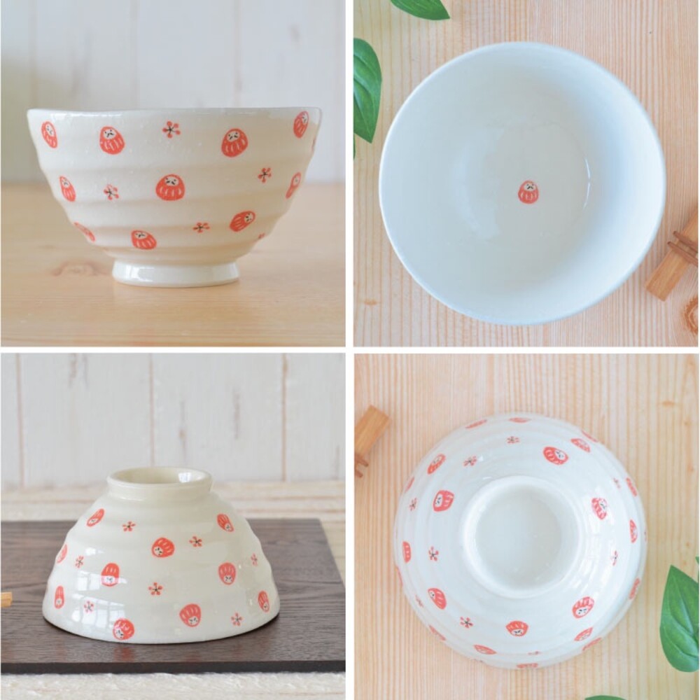 【現貨】日本製 美濃燒 飯碗 達摩 11.5cm 湯碗 祈福 茶碗 小碗 陶瓷碗 日式餐具 不倒翁 吉祥