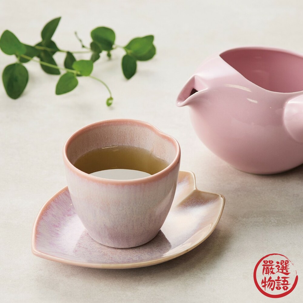 日本製美濃燒櫻花茶盤組咖啡杯櫻花茶杯日本陶瓷杯杯子茶具陶器馬克杯手作陶器馬克杯