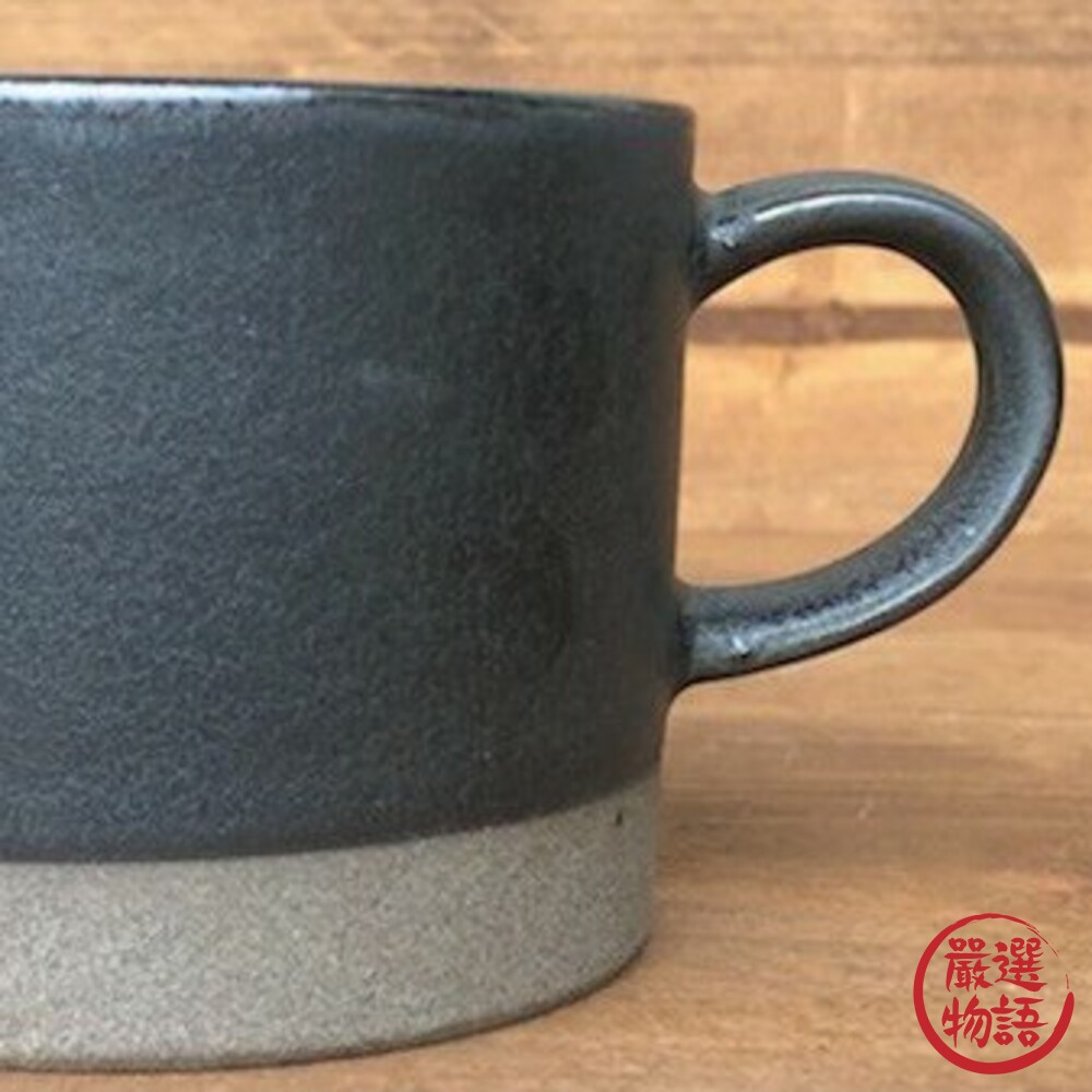 SF-015921-日本製美濃燒馬克杯 復古 陶瓷灰色 咖啡杯 茶杯 水杯 拿鐵杯 大口咖啡杯 日式杯 和風