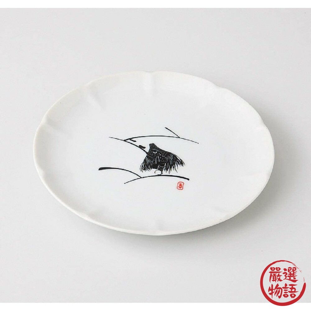SF-015929-日本製 美濃燒 盤 16公分 雪國 盤子 餐盤 菜盤 咖哩盤 陶瓷 白色 淺盤 和風 和食 水果盤