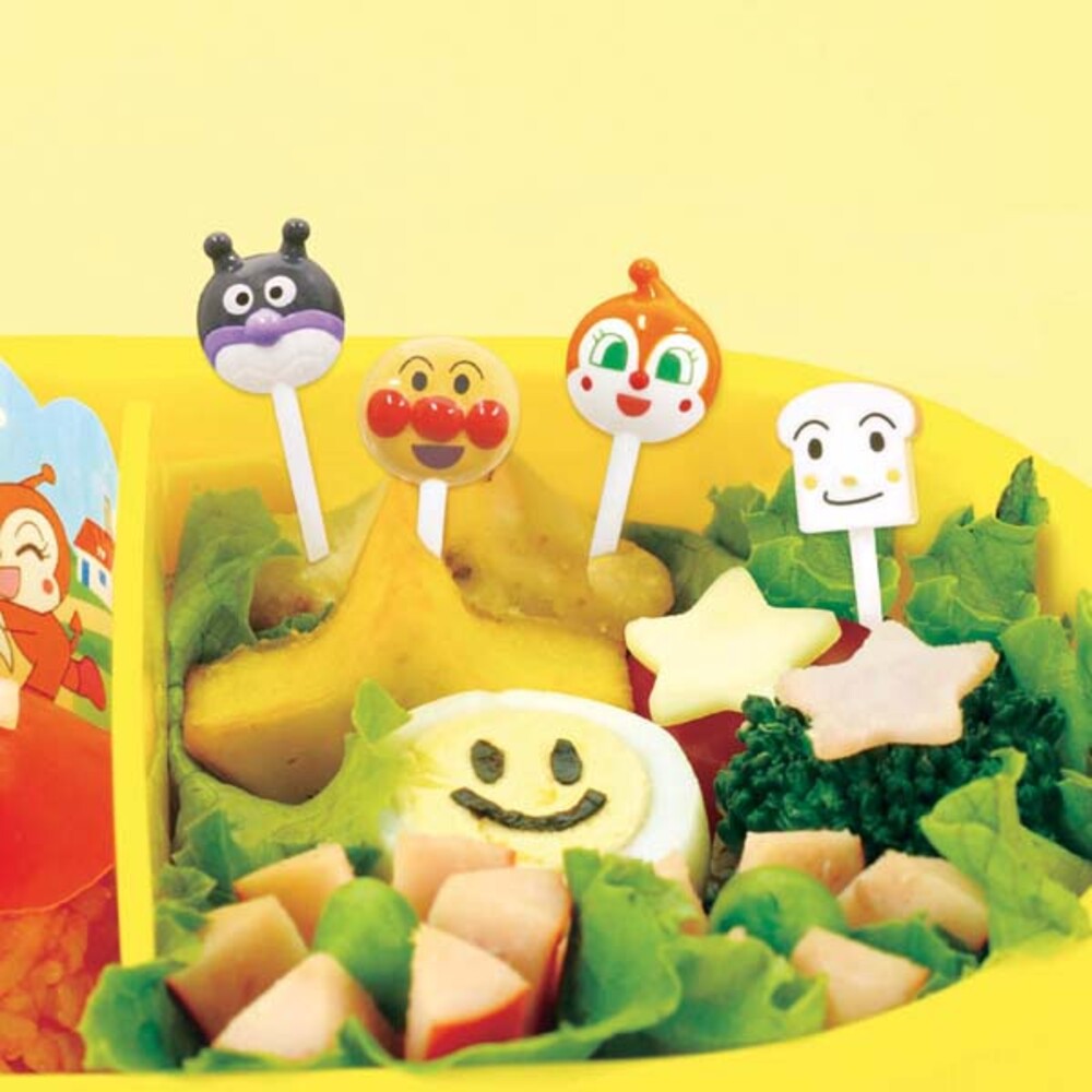 【現貨】麵包超人造型食物叉 壽司叉 叉子 便當餐具 野餐裝飾 食物叉 水果叉 點心叉子 露營