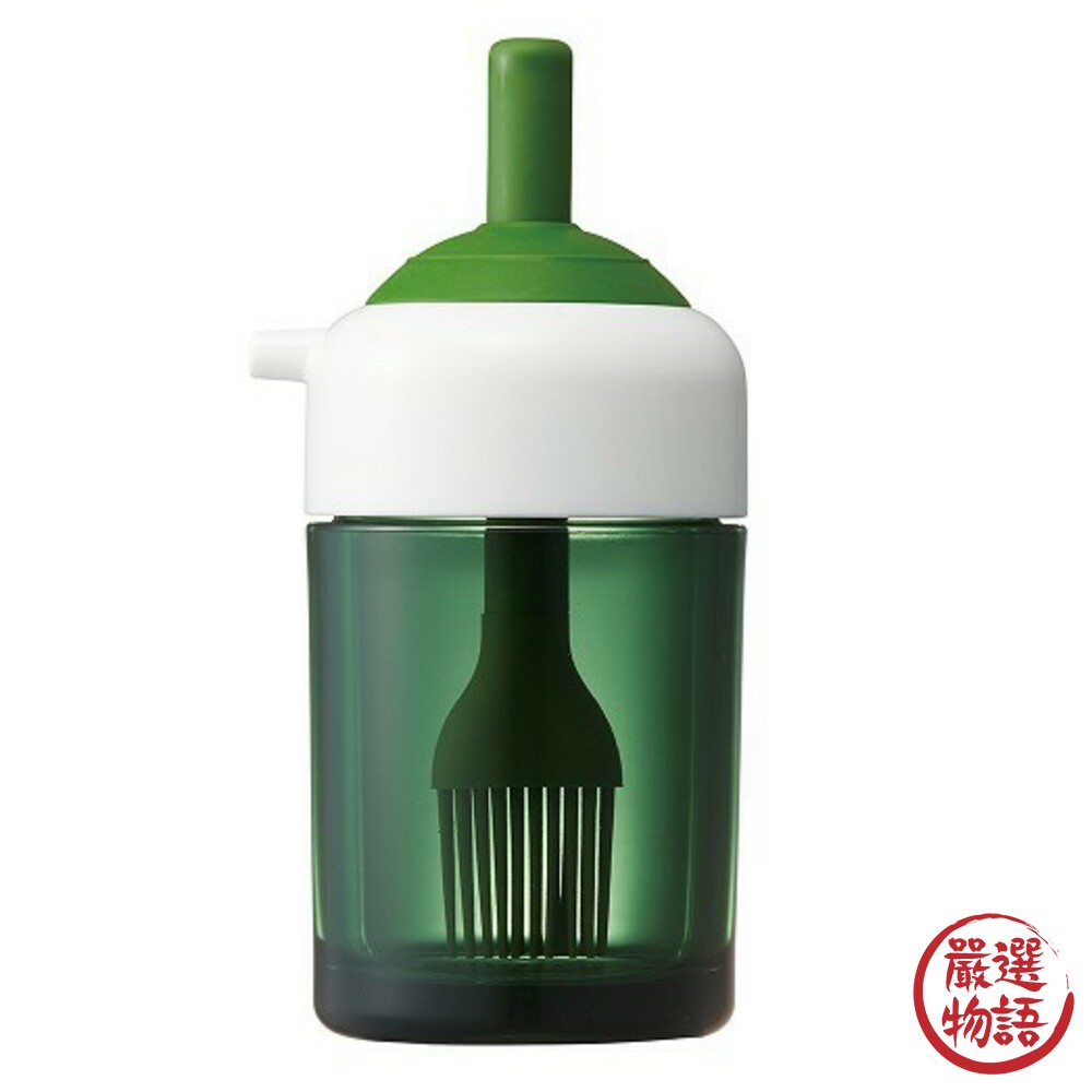 日本製兩用耐高溫按壓式/刷油瓶附刷子調味瓶油壺控油耐熱刷油瓶油刷罐
