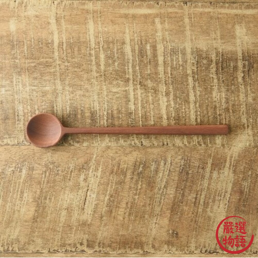 日本天然木製餐具 攪拌杓 攪拌勺 攪拌棒 冰沙長匙 甜點匙 咖啡勺 茶杓 奶茶攪拌棒 攪拌匙 冰沙匙-圖片-5