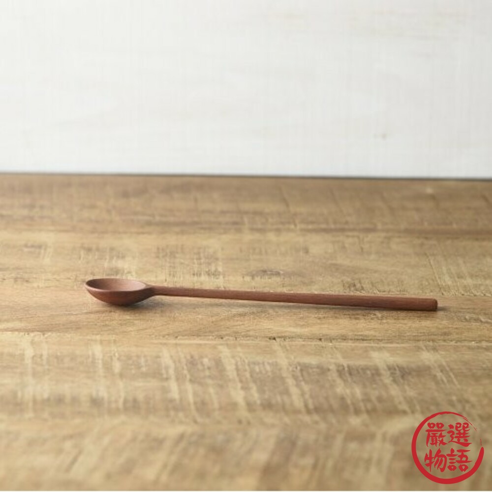 日本天然木製餐具 攪拌杓 攪拌勺 攪拌棒 冰沙長匙 甜點匙 咖啡勺 茶杓 奶茶攪拌棒 攪拌匙 冰沙匙-圖片-6