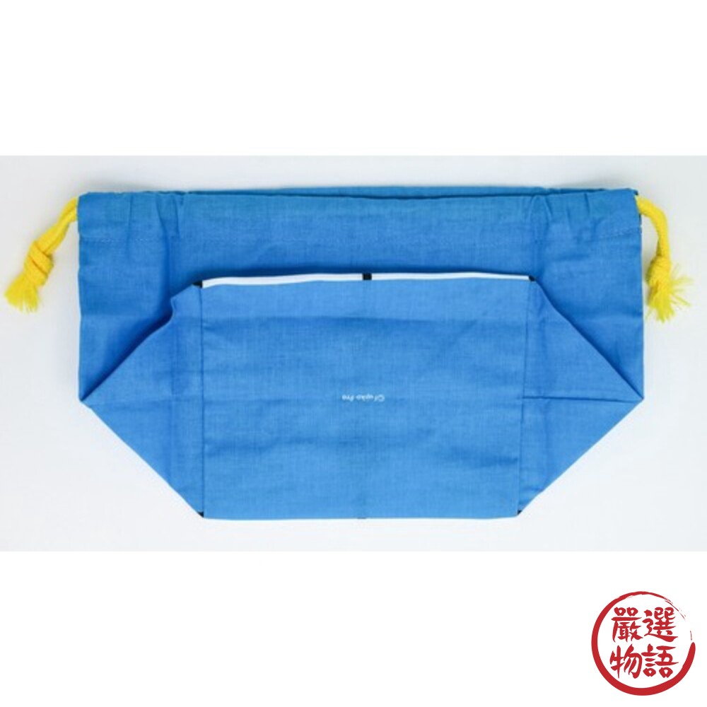 日本製 哆啦A夢 兒童便當袋 束口便當袋 收納袋 抽繩午餐袋 野餐袋-圖片-5