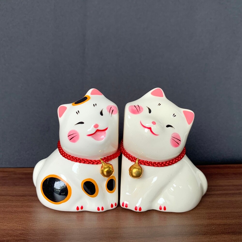 【現貨】Hoozuri 陶瓷貼臉貓咪 陶瓷公仔 │家居擺飾 辦公室小物 送禮 禮物 收藏品 貓咪