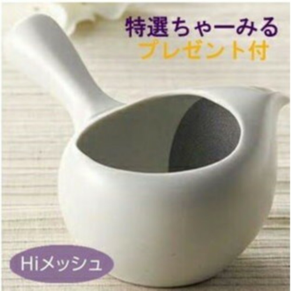 SF-016455-日本製常滑燒 80目斜紋白色茶壺 陶瓷茶壺 泡茶壺 茶葉 茶壺 熱水壺 泡茶 茶具 養生茶 美濃燒