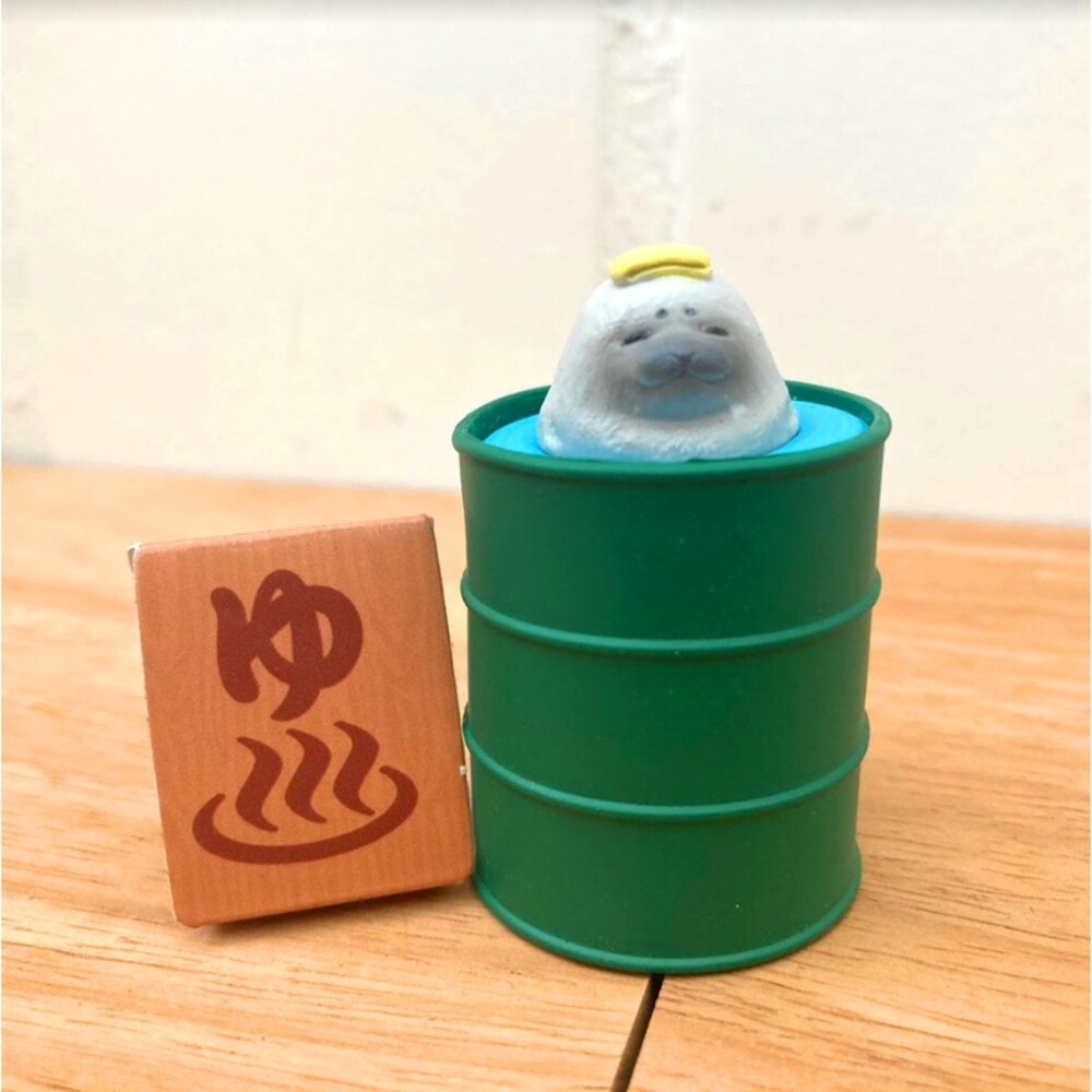 SF-016583-YELL扭蛋  青蛙 海豹 大象 柴犬 兔子 盒玩 動物 泡湯 溫泉 日本轉蛋 療癒玩具