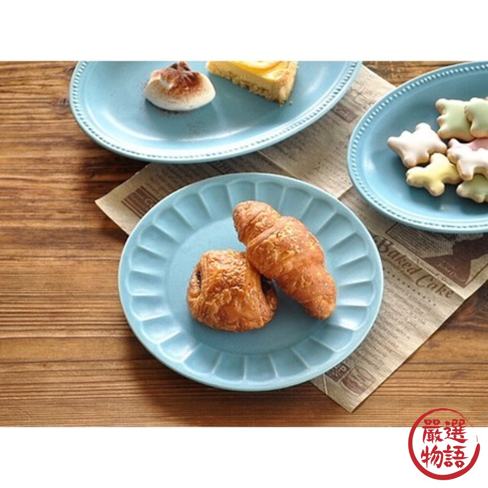 日本製美濃燒甜點盤 18.5cm 餅乾盤 ins盤 小蛋糕盤 沙拉盤 圓盤 盤子 餐盤 小盤 網美盤-thumb
