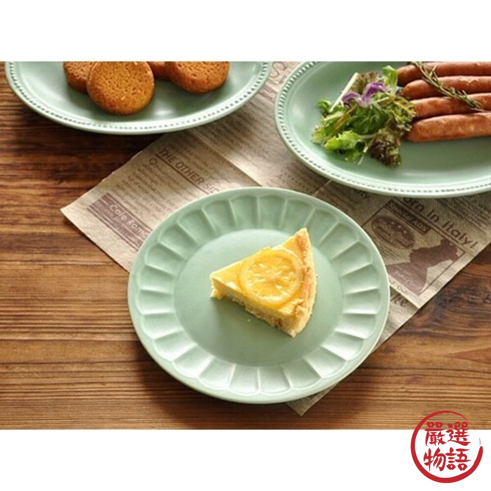 SF-017075-日本製美濃燒甜點盤 18.5cm 餅乾盤 ins盤 小蛋糕盤 沙拉盤 圓盤 盤子 餐盤 小盤 網美盤