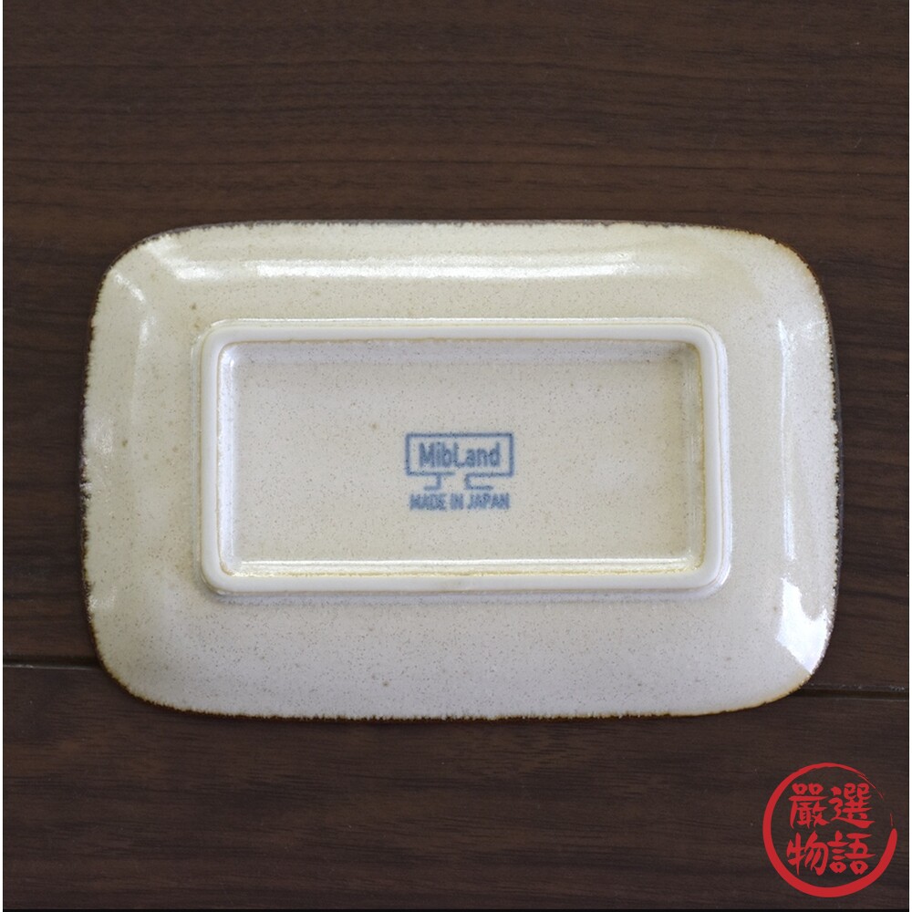 日本製 青茶長型陶盤 十草盤 長盤 陶瓷盤 三谷陶器 美濃燒 盤子 條紋盤 陶盤 日式盤-圖片-3