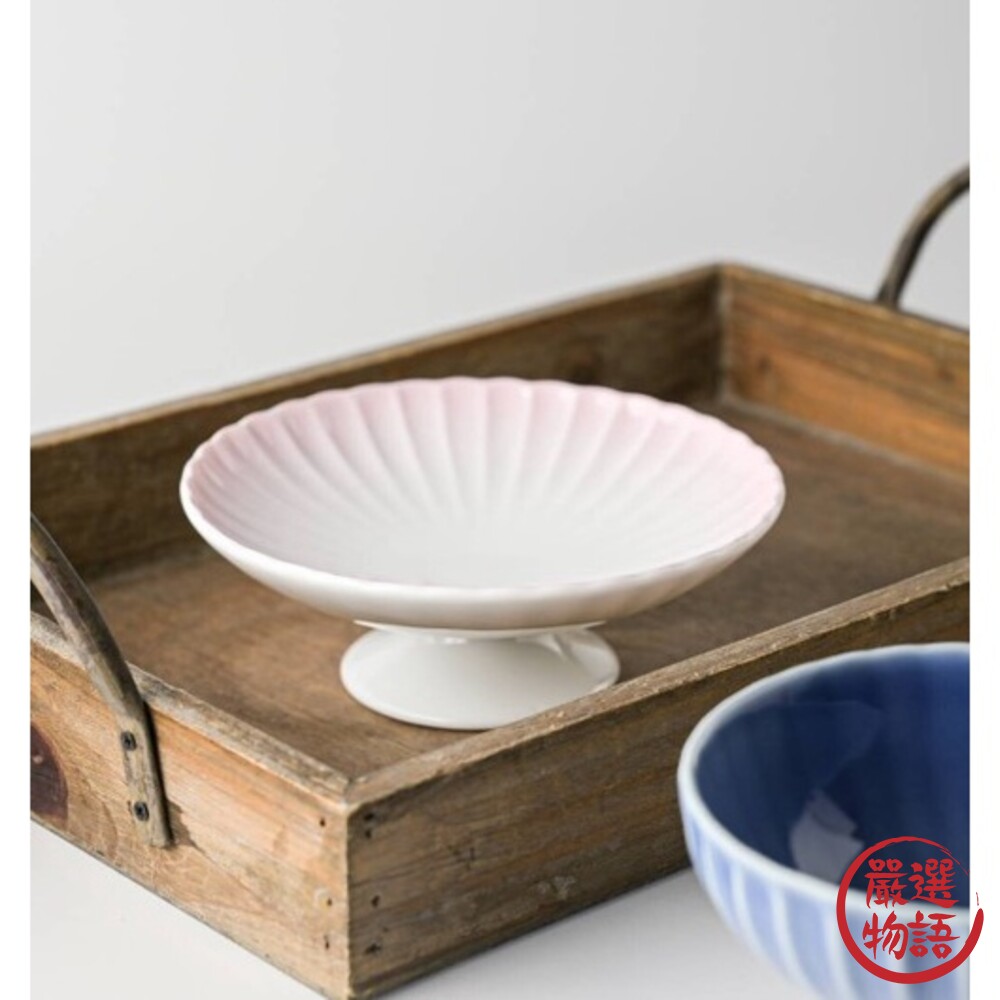 日本製 美濃燒 陶瓷盤 陶瓷高腳盤 蛋糕盤 甜點盤 點心盤 盤子 甜品盤 水果盤 日式盤-圖片-1