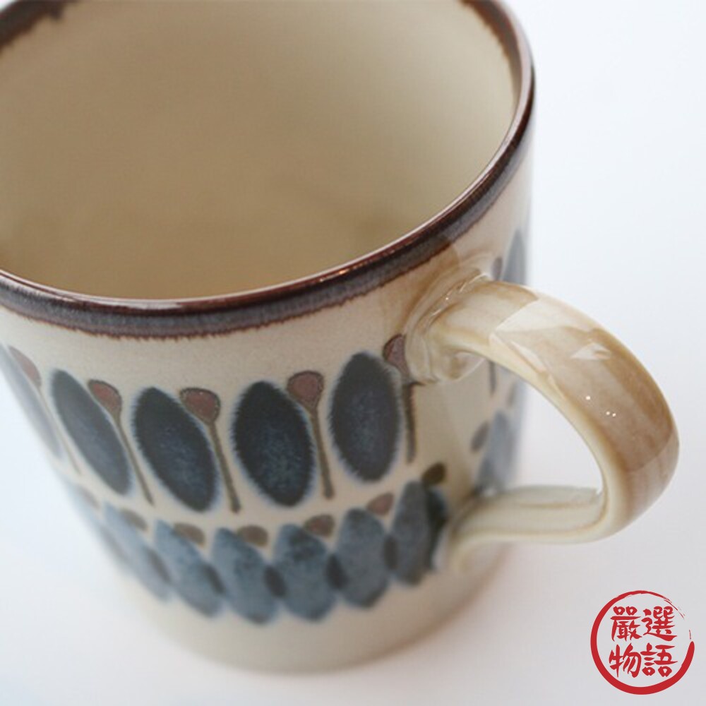 日本製 Clasico 幾何馬克杯 復古馬克杯 日式陶瓷杯 咖啡杯 輕量杯 馬克杯 水杯 杯子 杯-圖片-5