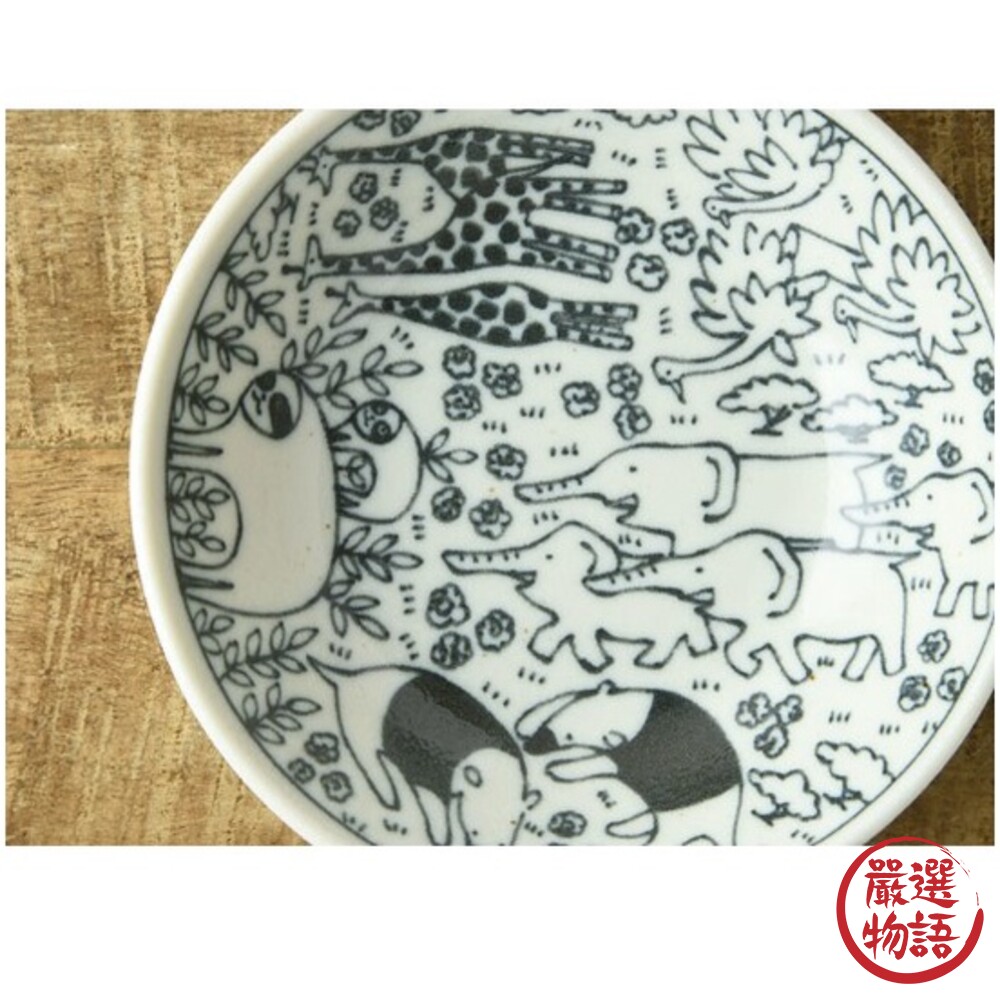 日本製 美濃燒 動物餐盤 深盤 餐盤 盤子 兒童餐盤 甜點盤 點心盤 水果盤 盤 日本餐盤-圖片-4