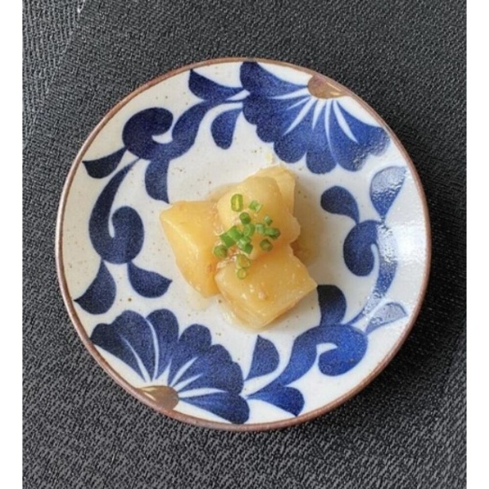 SF-017361-日本製 美濃燒 藍彩唐草餐盤 碗盤 餐盤 前菜盤 炸物盤 點心盤 甜點盤 麵包盤 沙拉盤 盤 盤子
