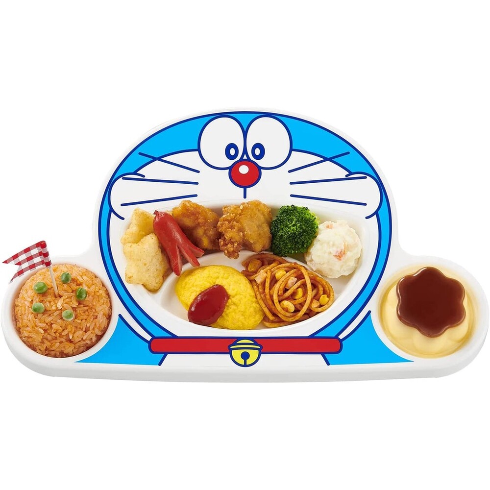 SF-017365-日本製 哆啦A夢午餐盤 兒童餐盤 小叮噹 造型餐盤 分隔盤 盤子 碗盤 點心盤 兒童餐具