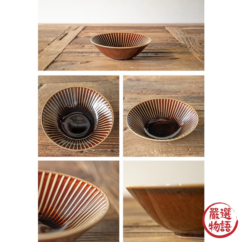 日本製 北歐線條碗 湯碗 麵碗 拉麵碗 飯碗 陶瓷碗 燉菜碗 餐碗 沙拉碗 日式餐具-thumb