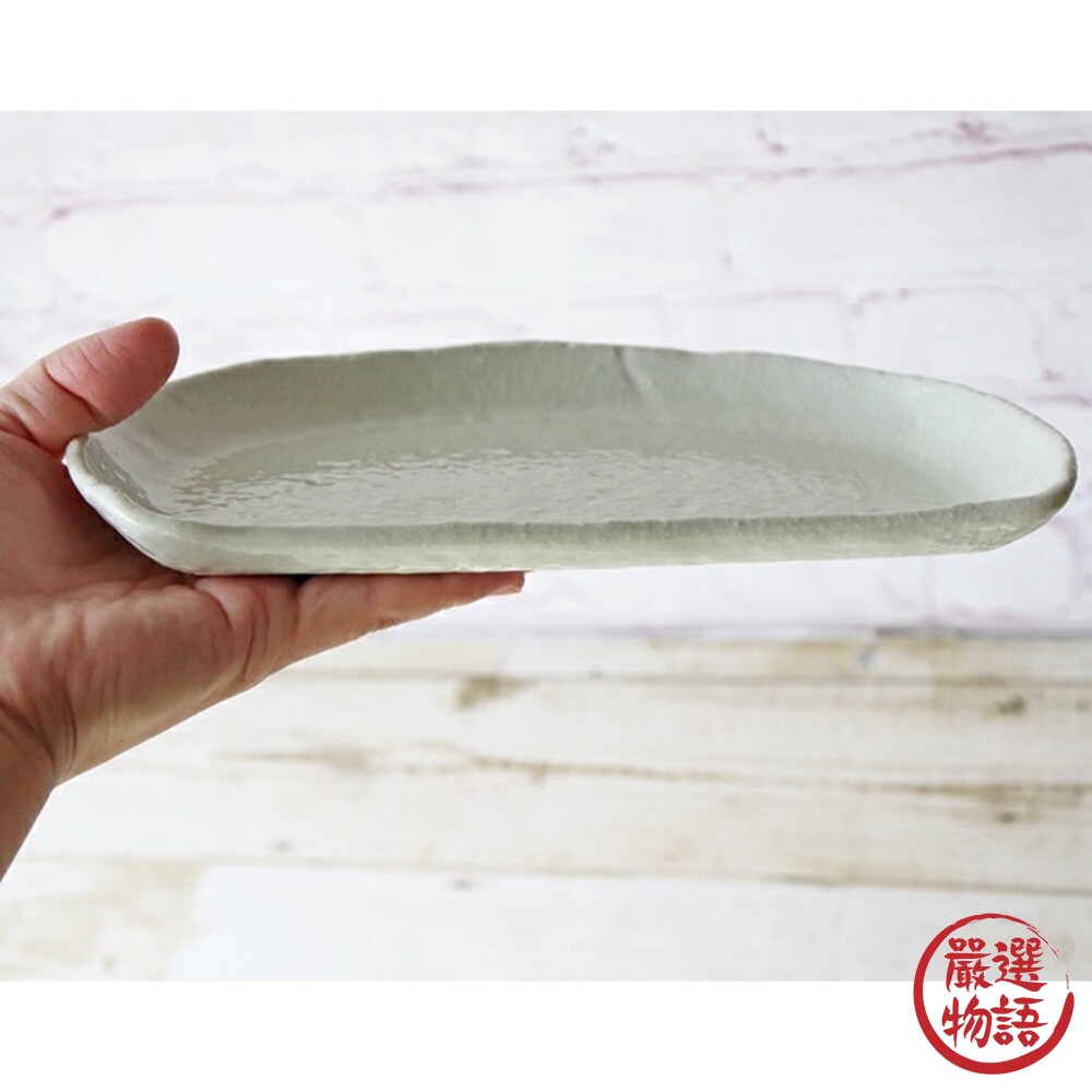 日本製 美濃燒 半月盤 陶瓷盤 點心盤 盤 壽司盤 水餃盤 水果盤 餐盤 盤子 日式餐具-thumb