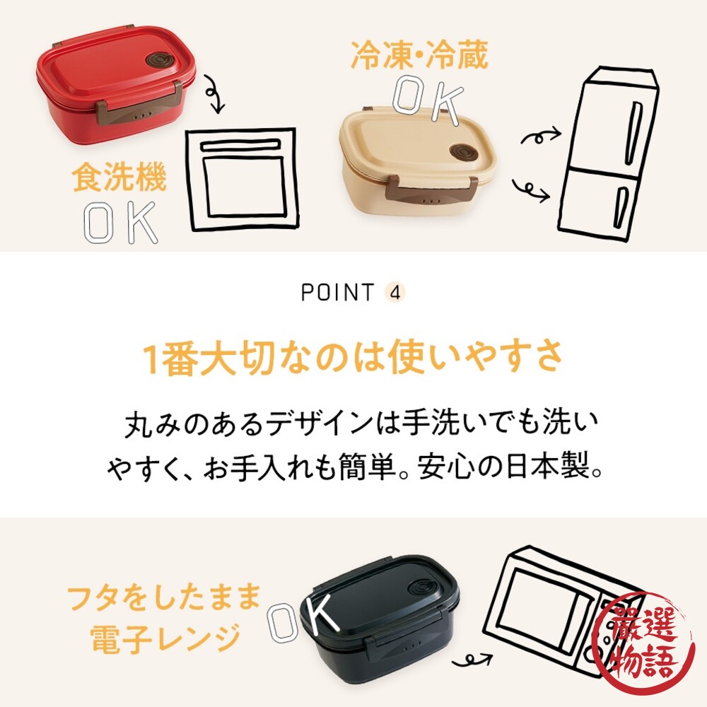 日本製 mofusand 插畫貓咪便當盒 午餐盒 抗菌便當盒 微波盒 餐盒 上學餐盒 便當 貓咪-圖片-6