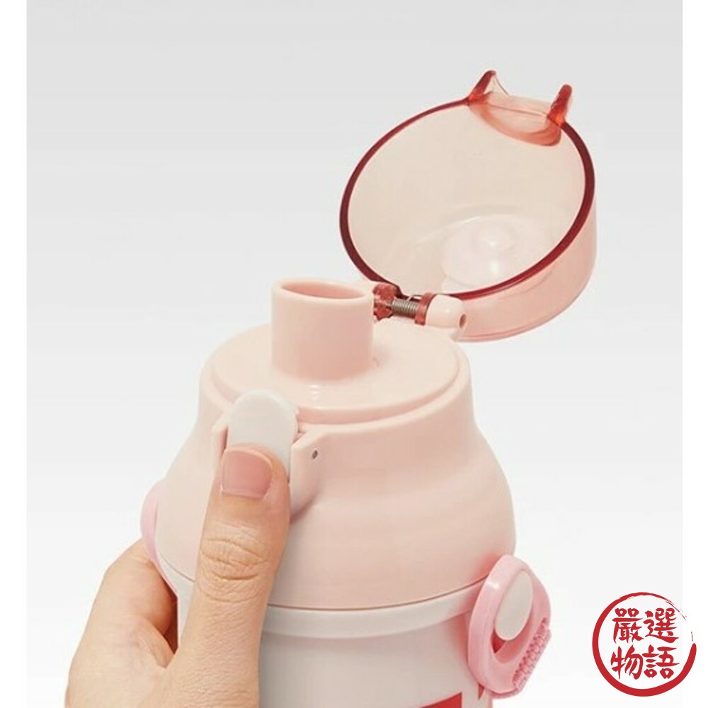 日本製 mofusand 插畫貓咪 直飲水壺 水壺 水杯 彈跳水壺 彈蓋水壺 耐熱水壺 水杯-圖片-1