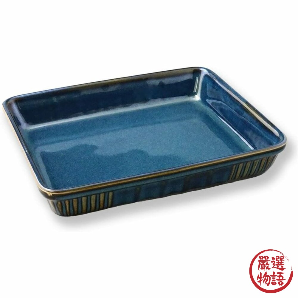 日本製 美濃燒 方形盤 烤盤 烤皿 陶瓷 深盤 萬用盤 焗烤盤 燉菜盤 餐盤-圖片-6