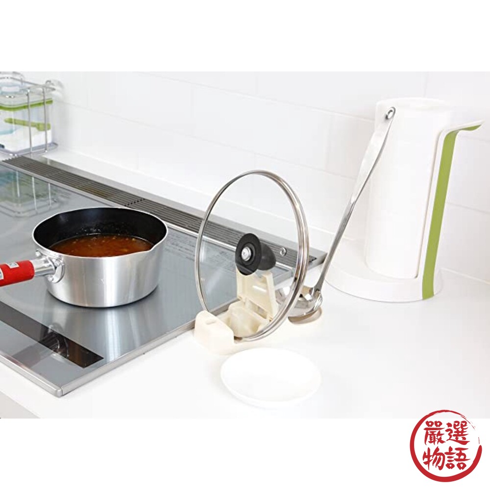 日本製 多功能烹飪收納架 廚房收納 鍋蓋架 湯匙架 筷架 手機架 平板架 料理器具架-圖片-6