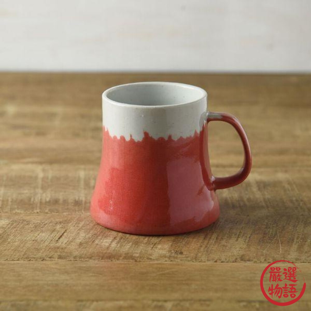 日本製 美濃燒 富士山馬克杯 陶瓷杯 水杯 咖啡杯 馬克杯 青富士 赤富士 實用交換禮物-圖片-3