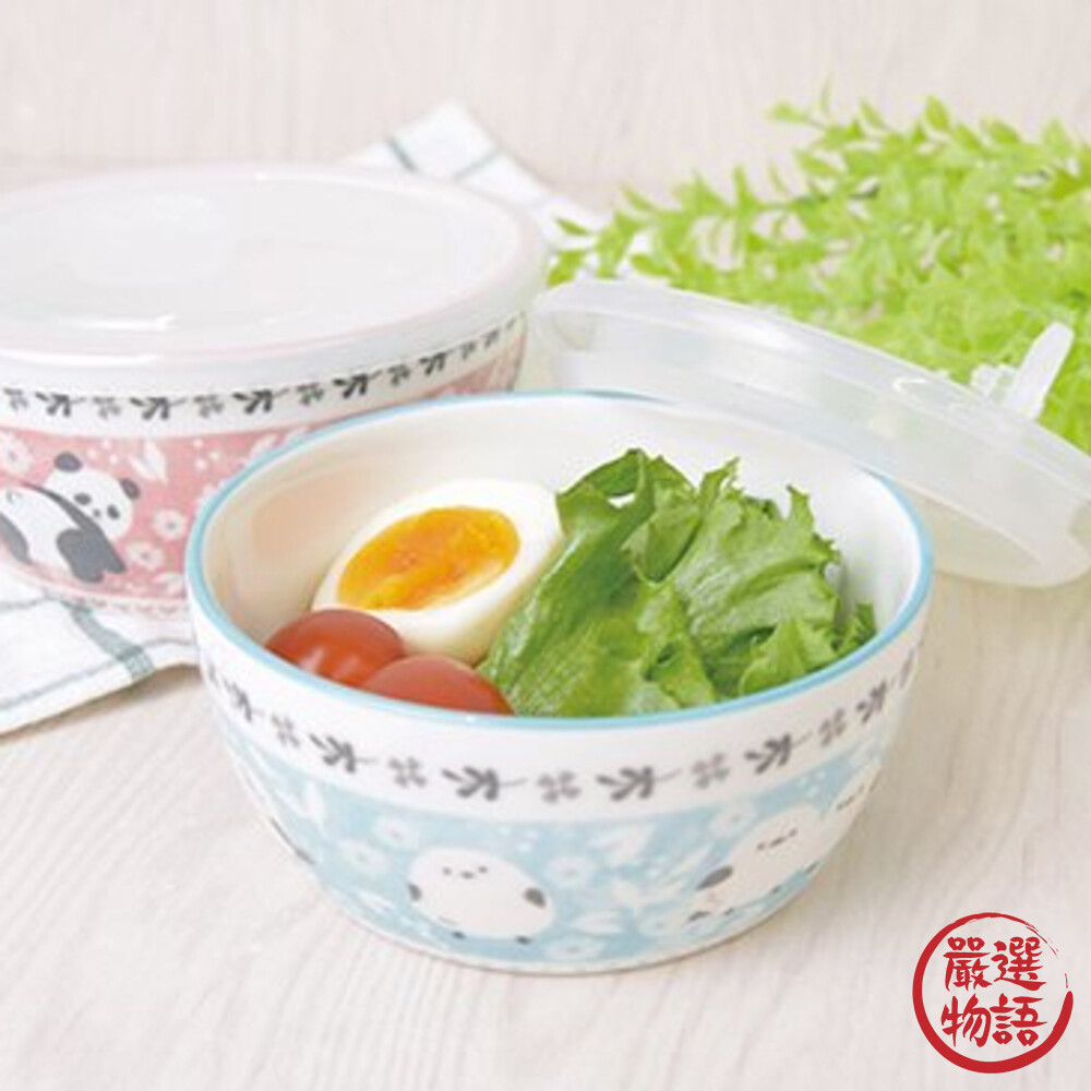 保鮮盒SHINACASA附蓋保鮮盒保鮮碗飯碗陶瓷碗動物碗兩尺寸可選